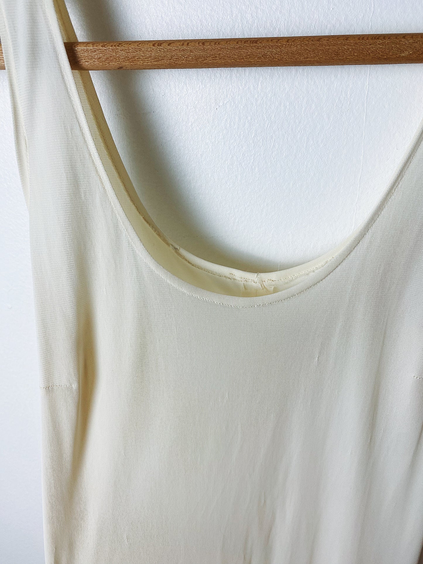70s Cream Slip Dress