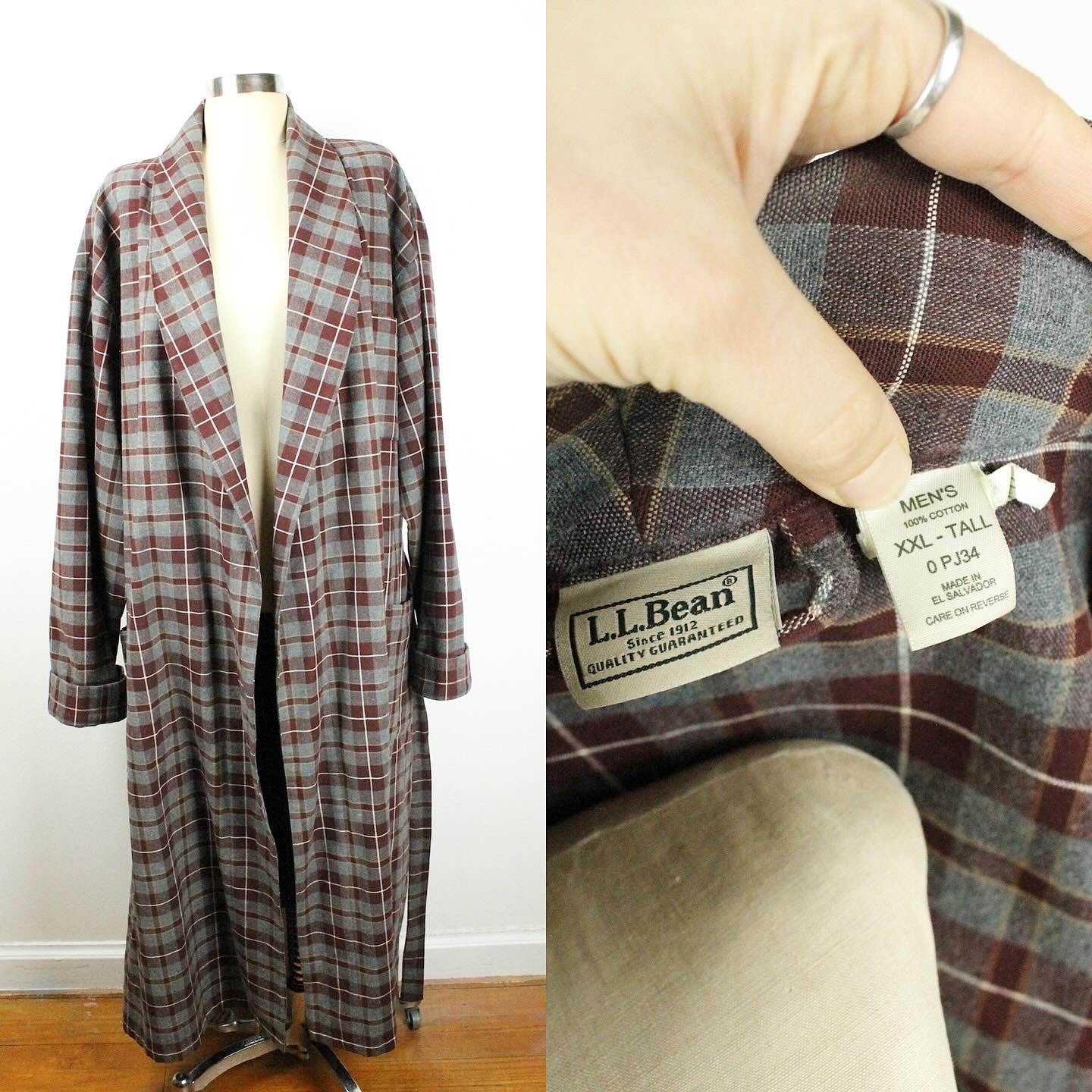 90s Plaid L.L. Bean Robe