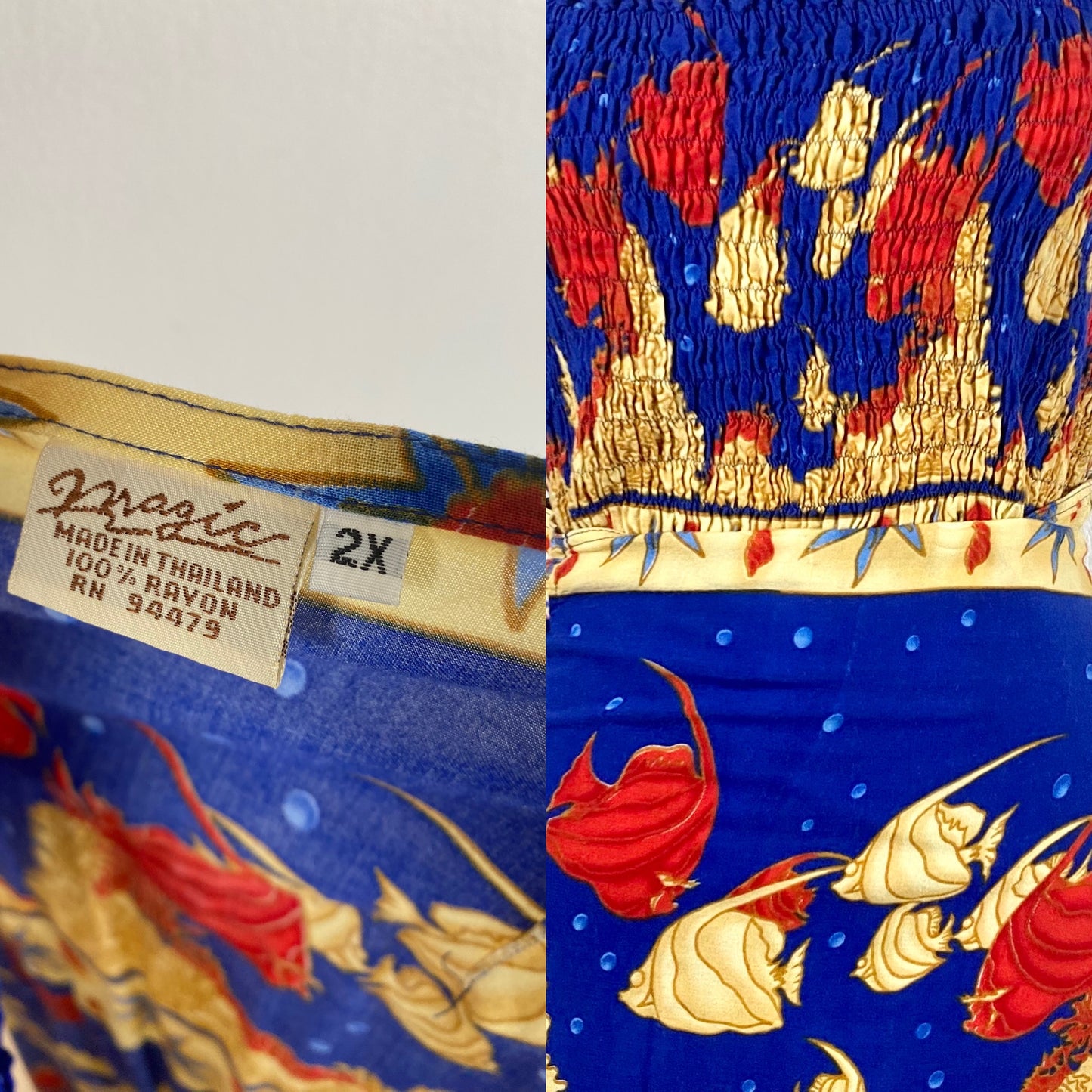 70s/80s Fishy Two Piece