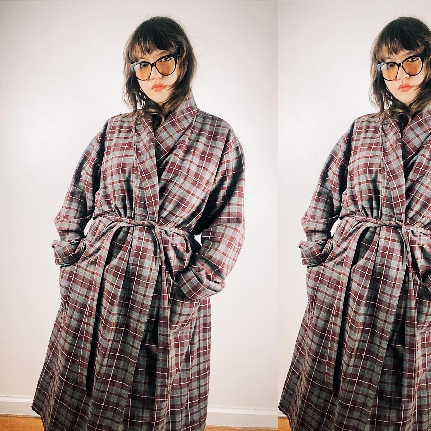 90s Plaid L.L. Bean Robe