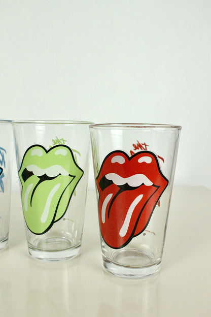 Rolling Stones Tall Drinking Glasses