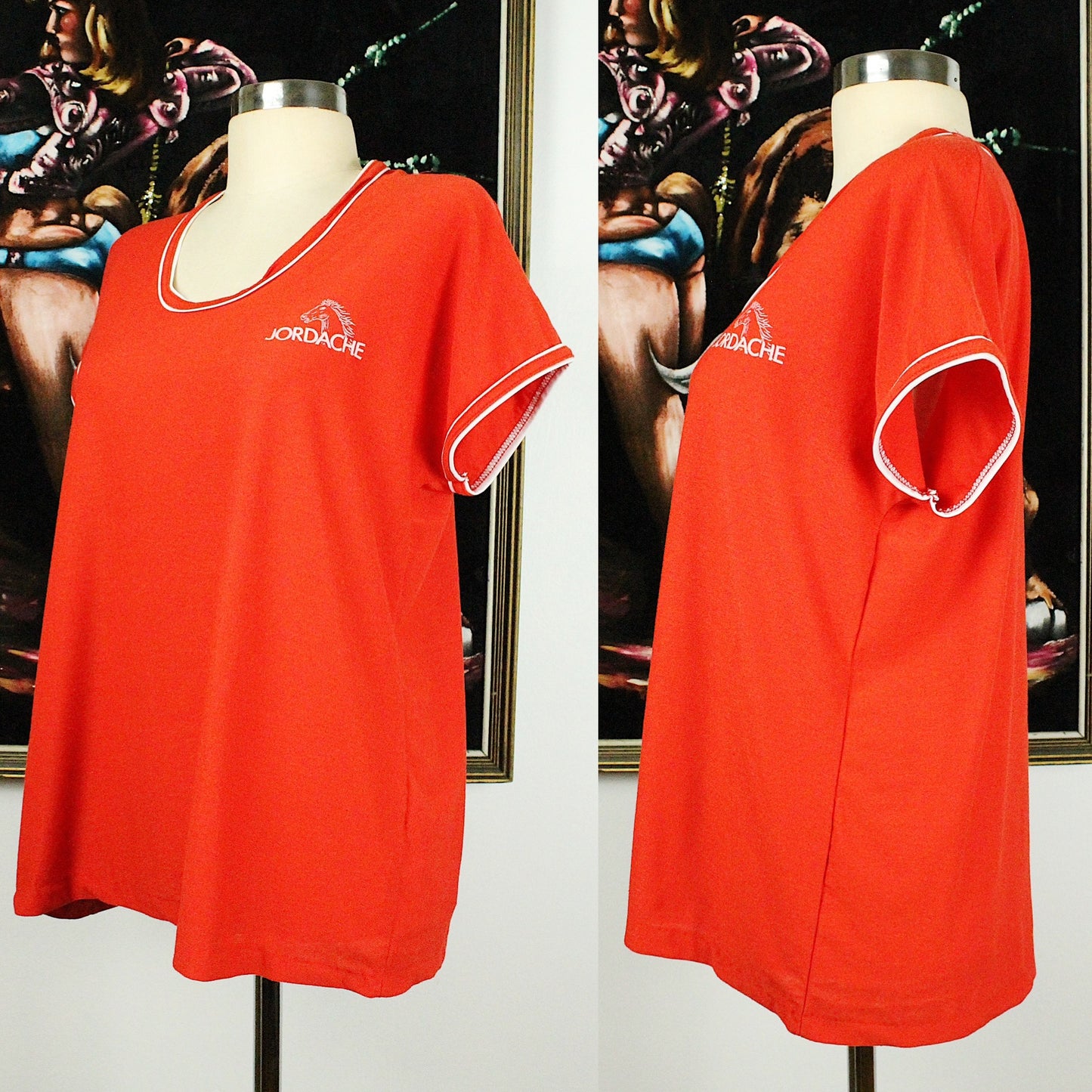 80s Red Jordache Top