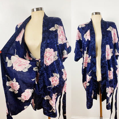 80s Summer Floral Robe