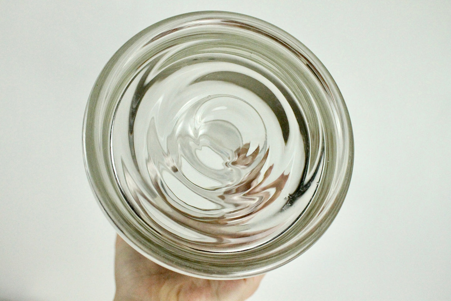 Heavy Ripple Danish Glass Vase