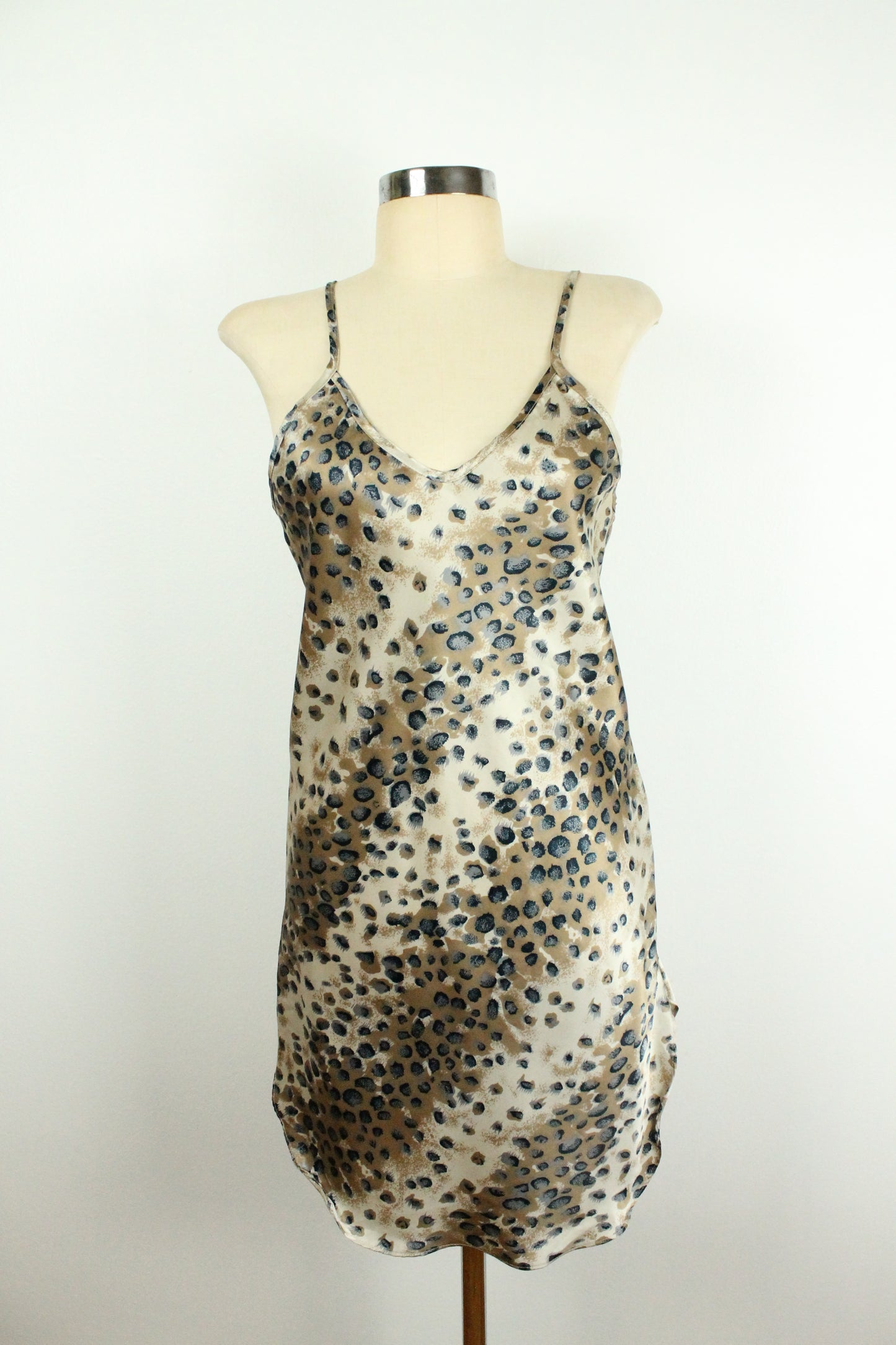 80s Leopard Slip Dress