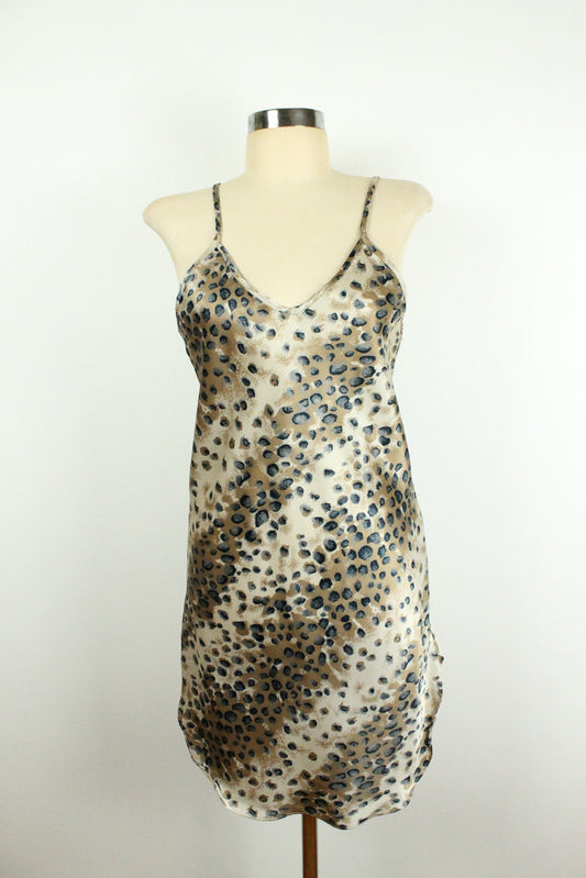 80s Leopard Slip Dress
