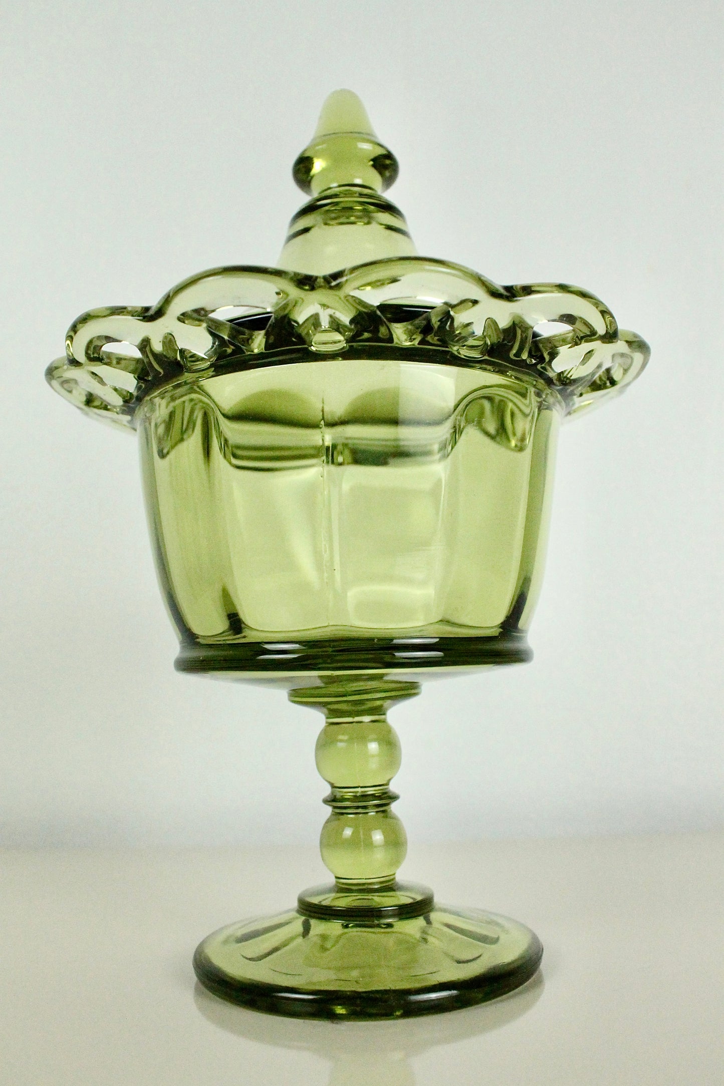 70s Green Glass Vessel