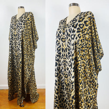 80s Leopard Caftan