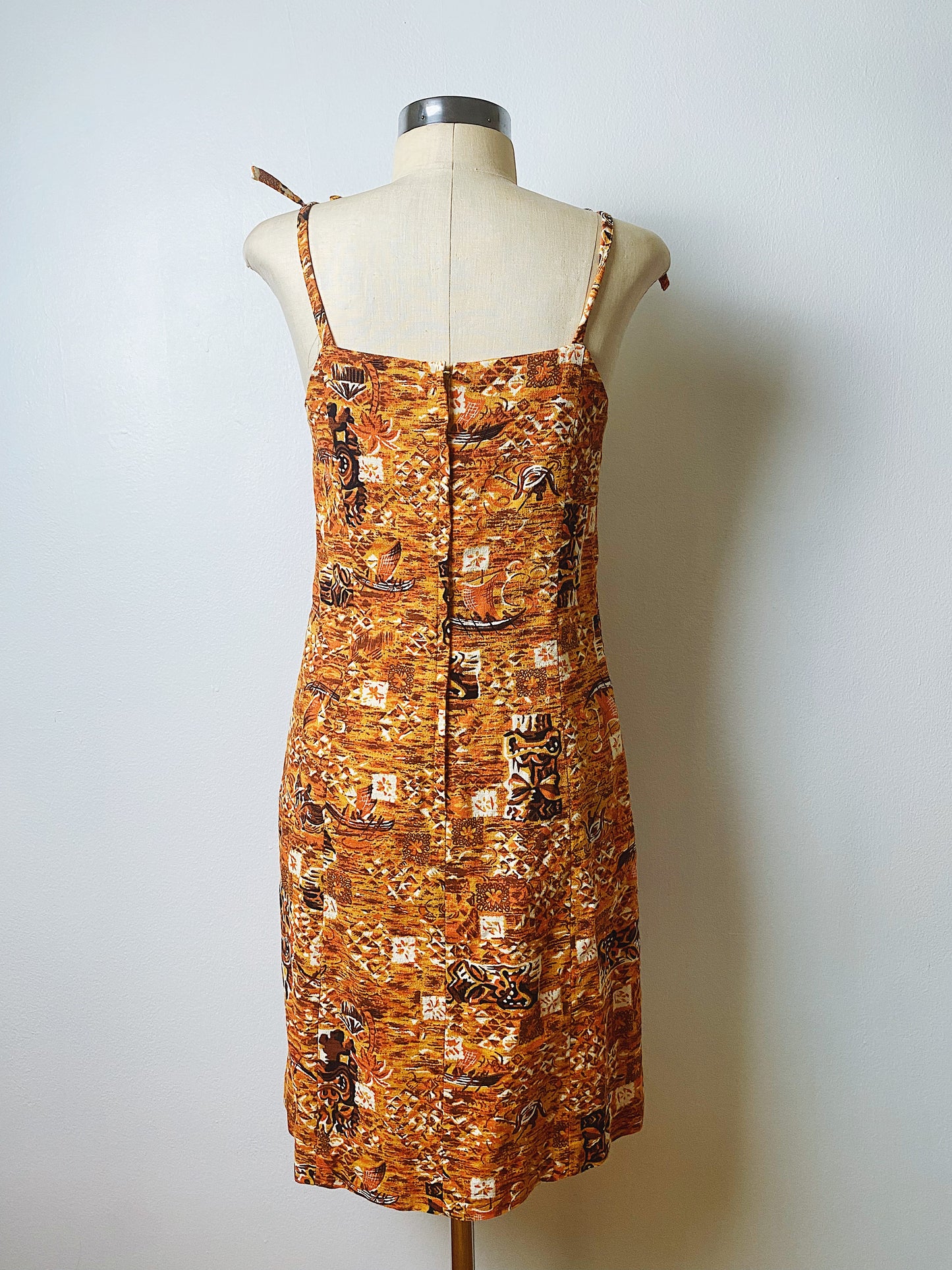 1990s Isaac Mizrahi Tiki Dress