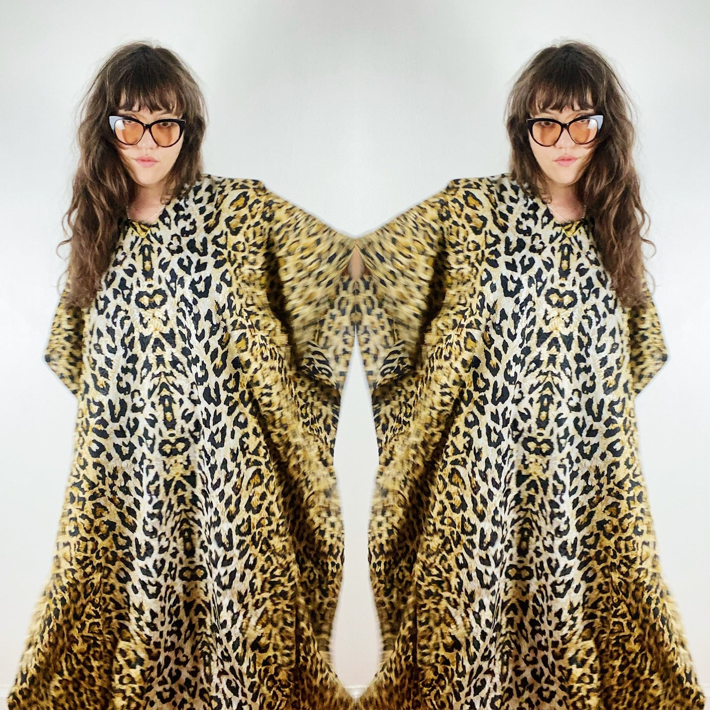 80s Leopard Caftan