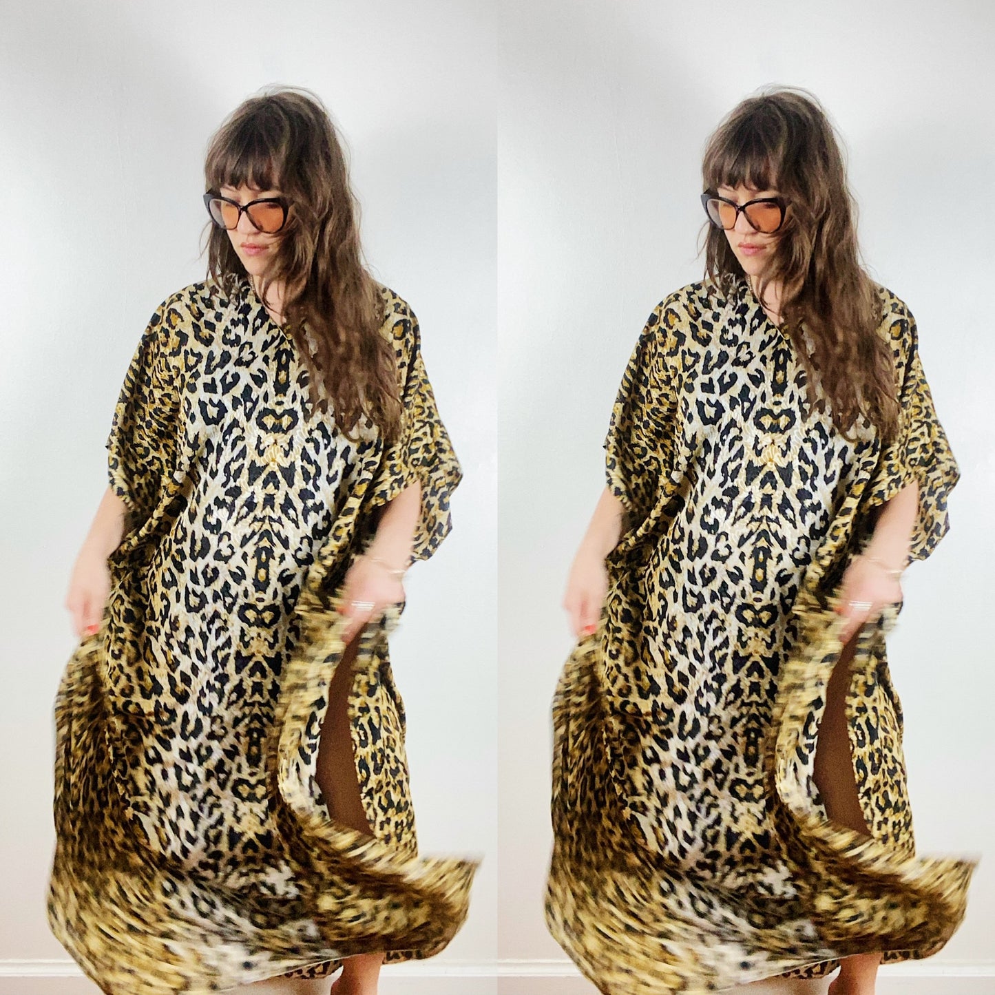 80s Leopard Caftan