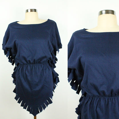 80s/90s Navy Blue Pan Tunic