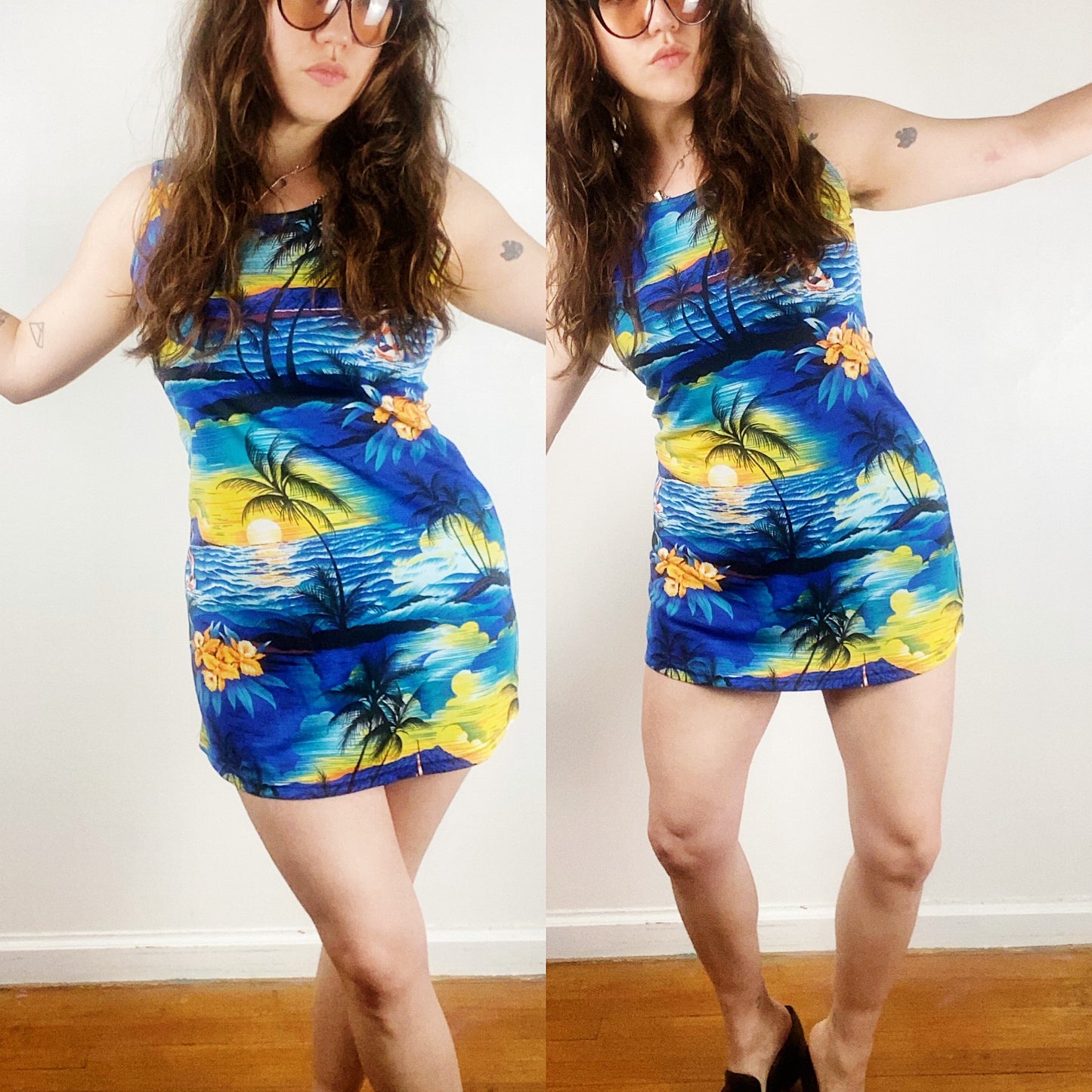 80s Tropical Vaca Dress