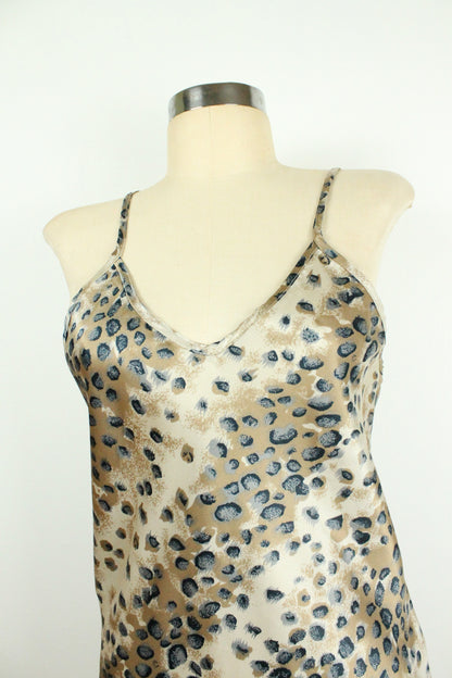 80s Leopard Slip Dress