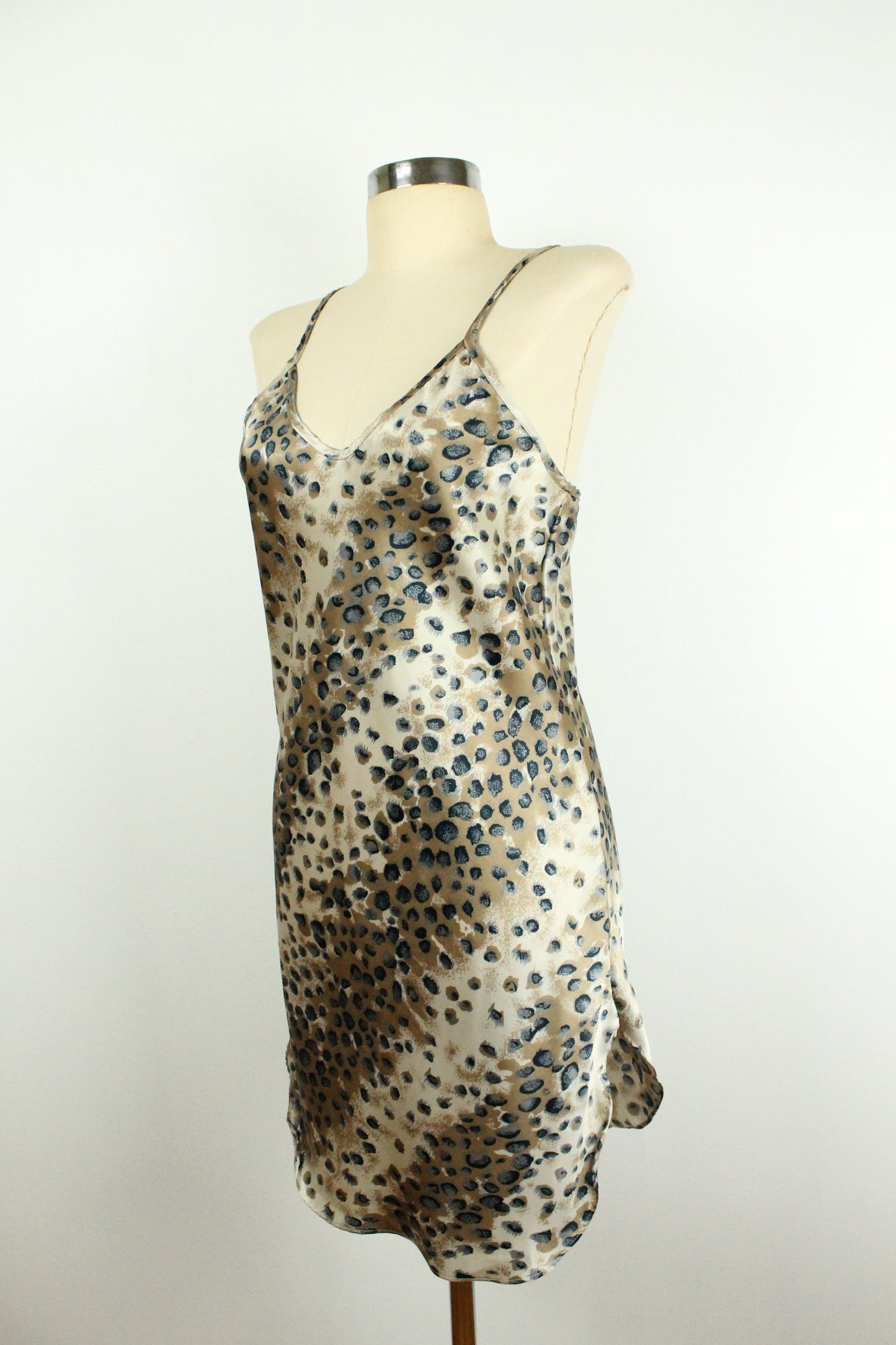 80s Leopard Slip Dress