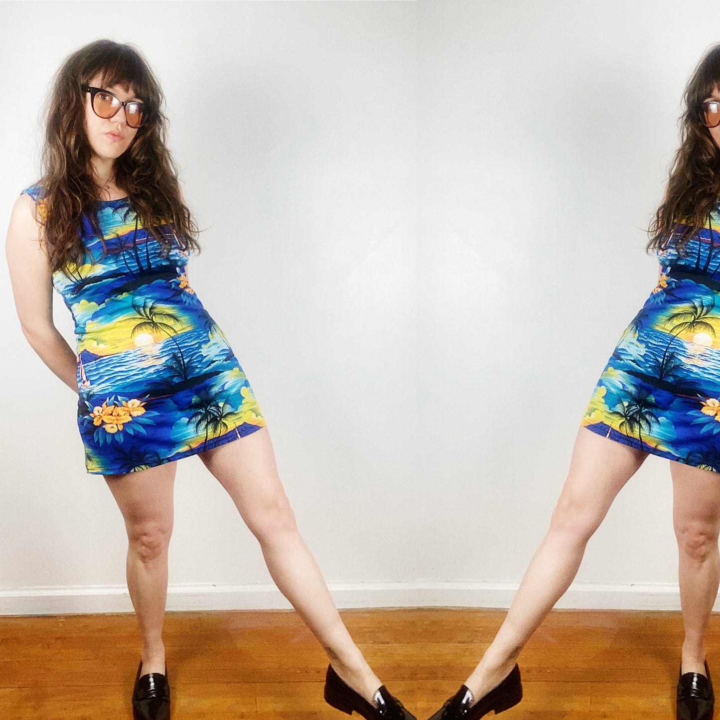 80s Tropical Vaca Dress