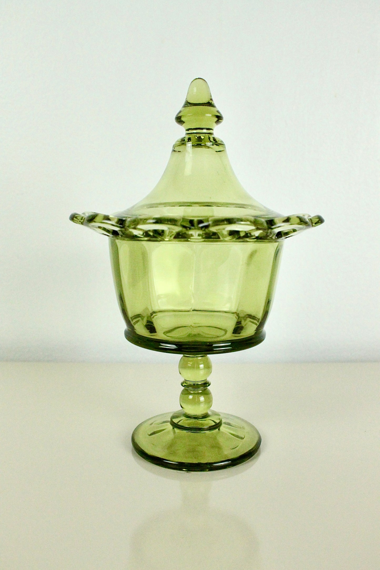 70s Green Glass Vessel