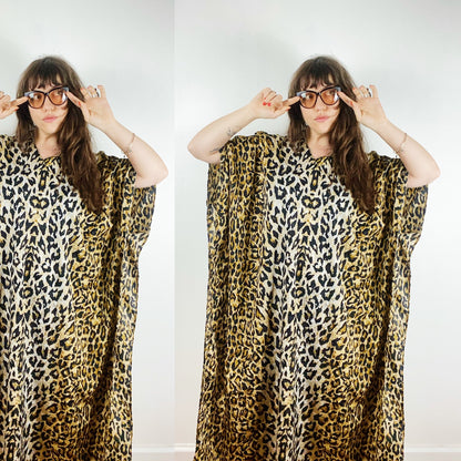 80s Leopard Caftan