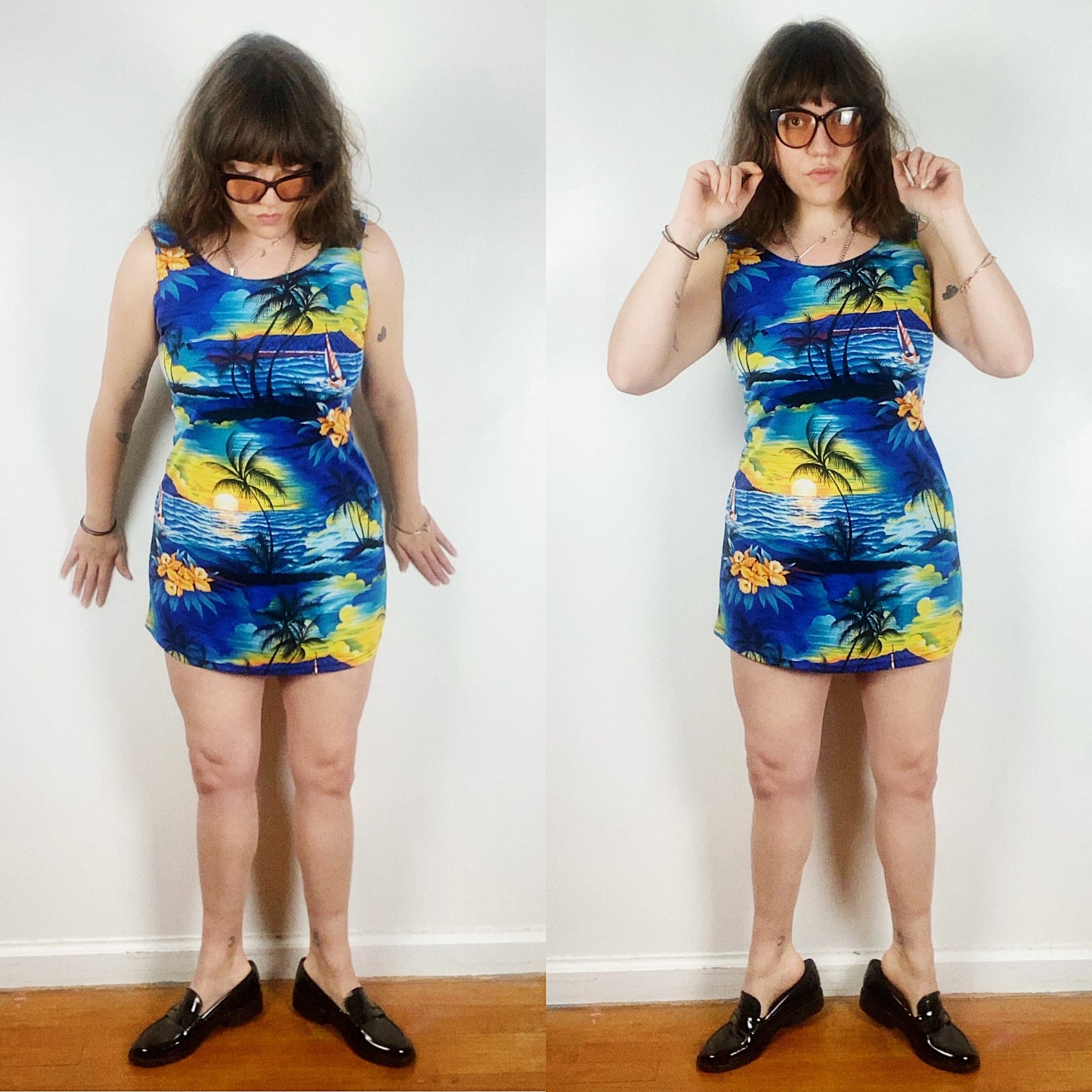 80s Tropical Vaca Dress