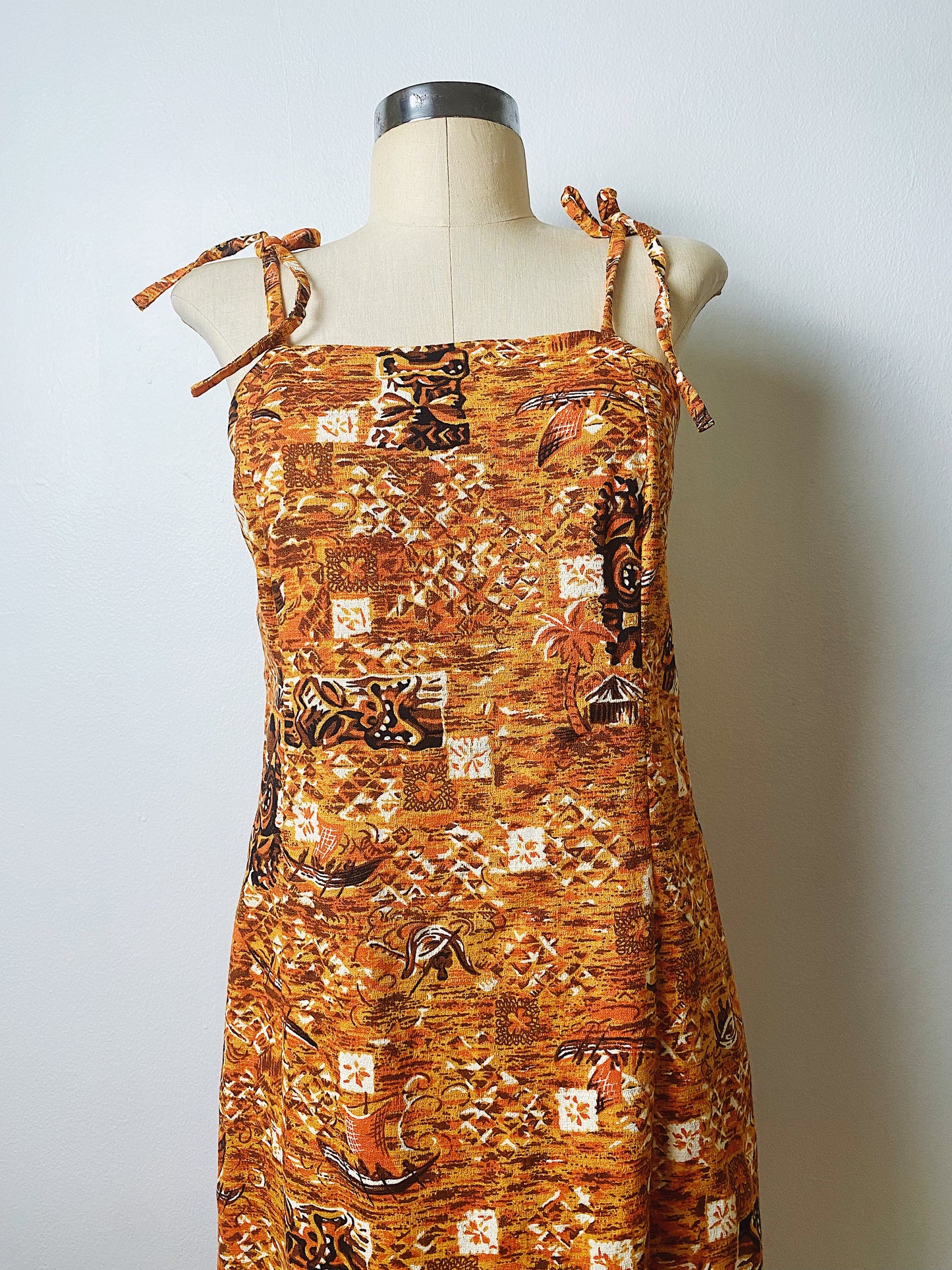 1990s Isaac Mizrahi Tiki Dress