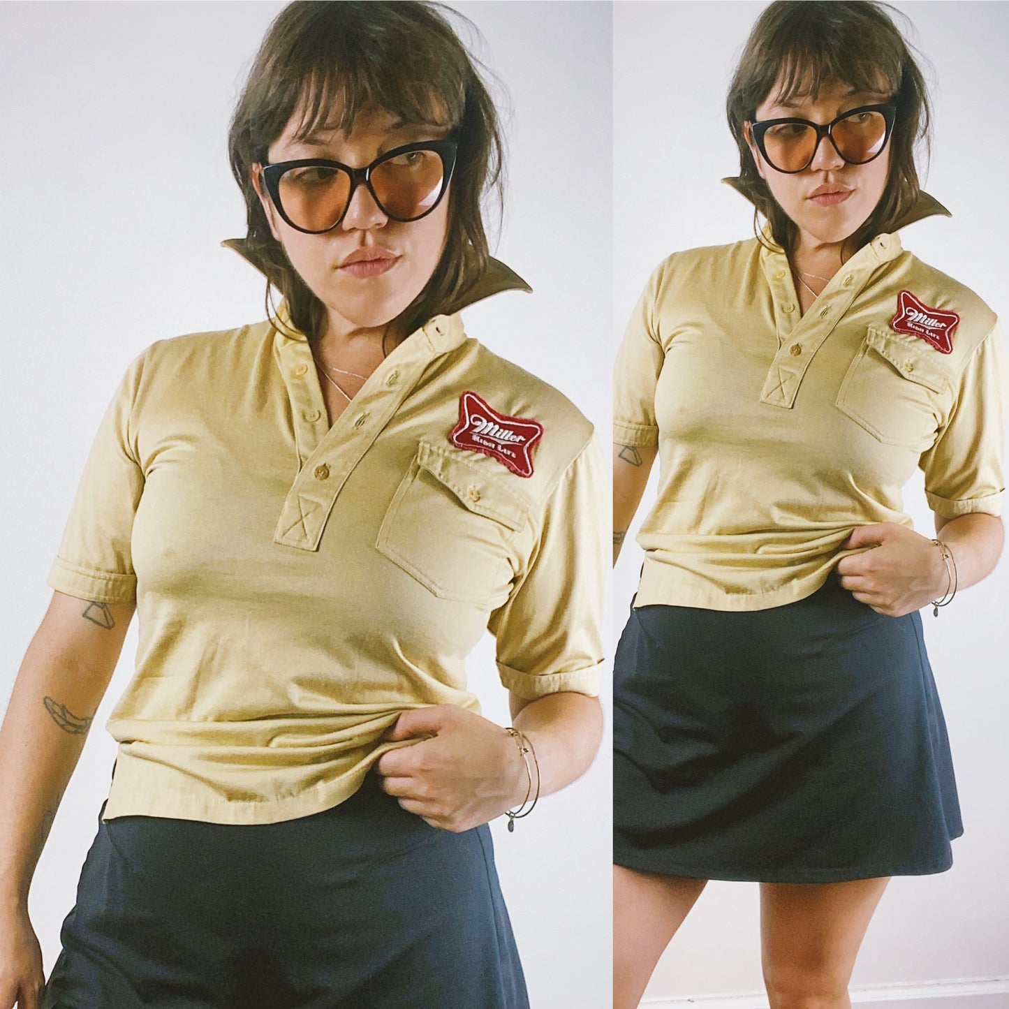 60s Beige Miller High Life Shirt