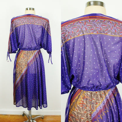 70s/80s Purple Breeze Dress