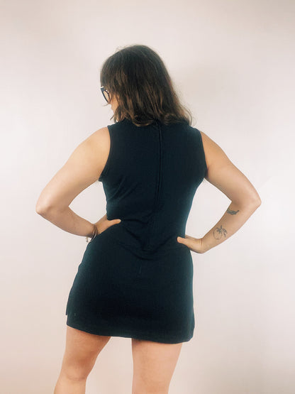 90s Black Romper