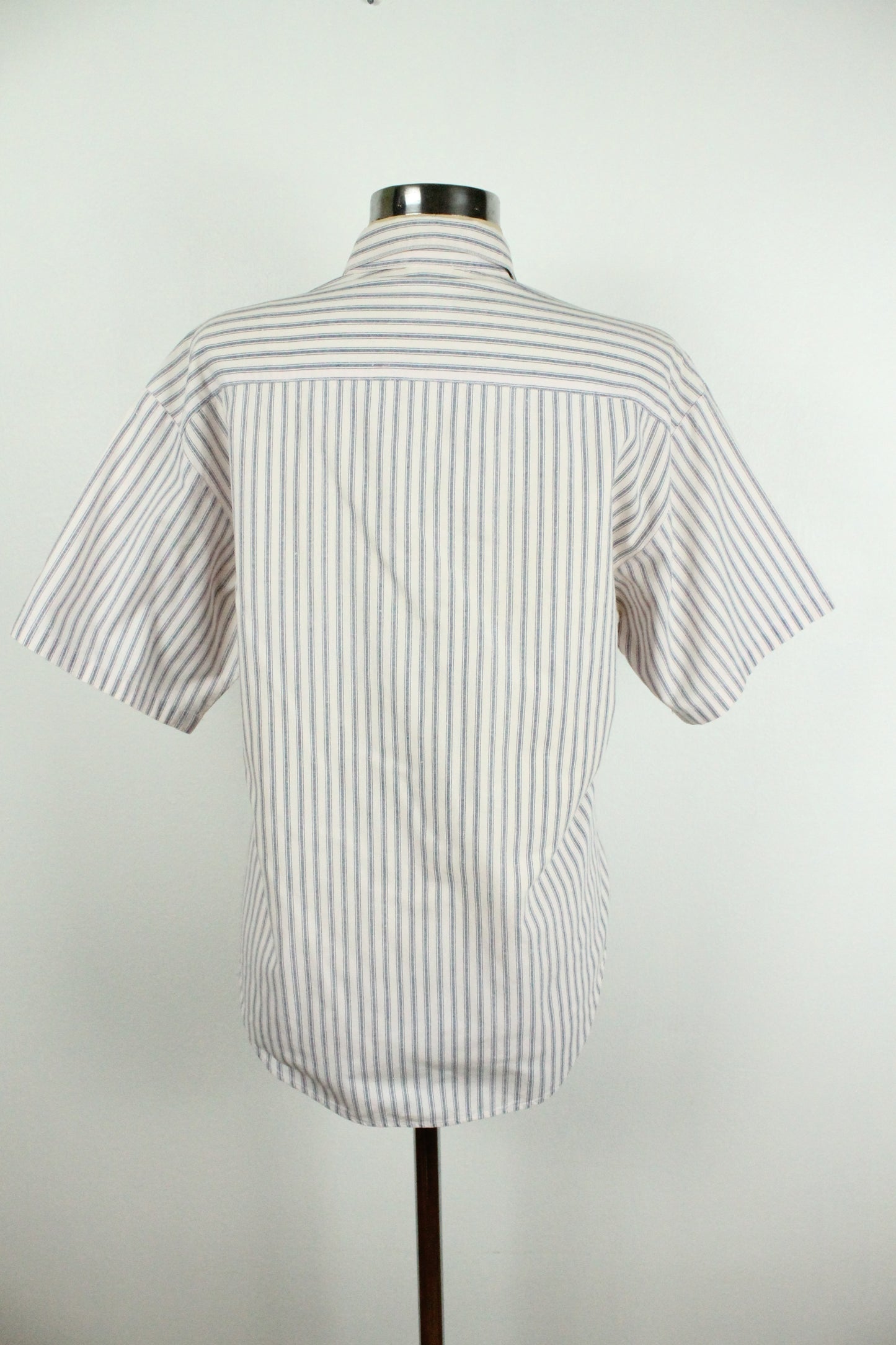 90s Pinstriped Button-Up