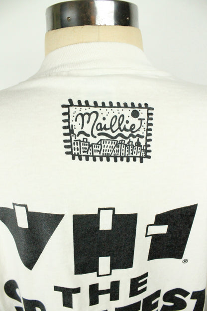 1988 Vintage Pop Art Jazz VH1 Myles Maillie T-shirt XL