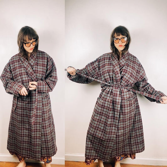 90s Plaid L.L. Bean Robe