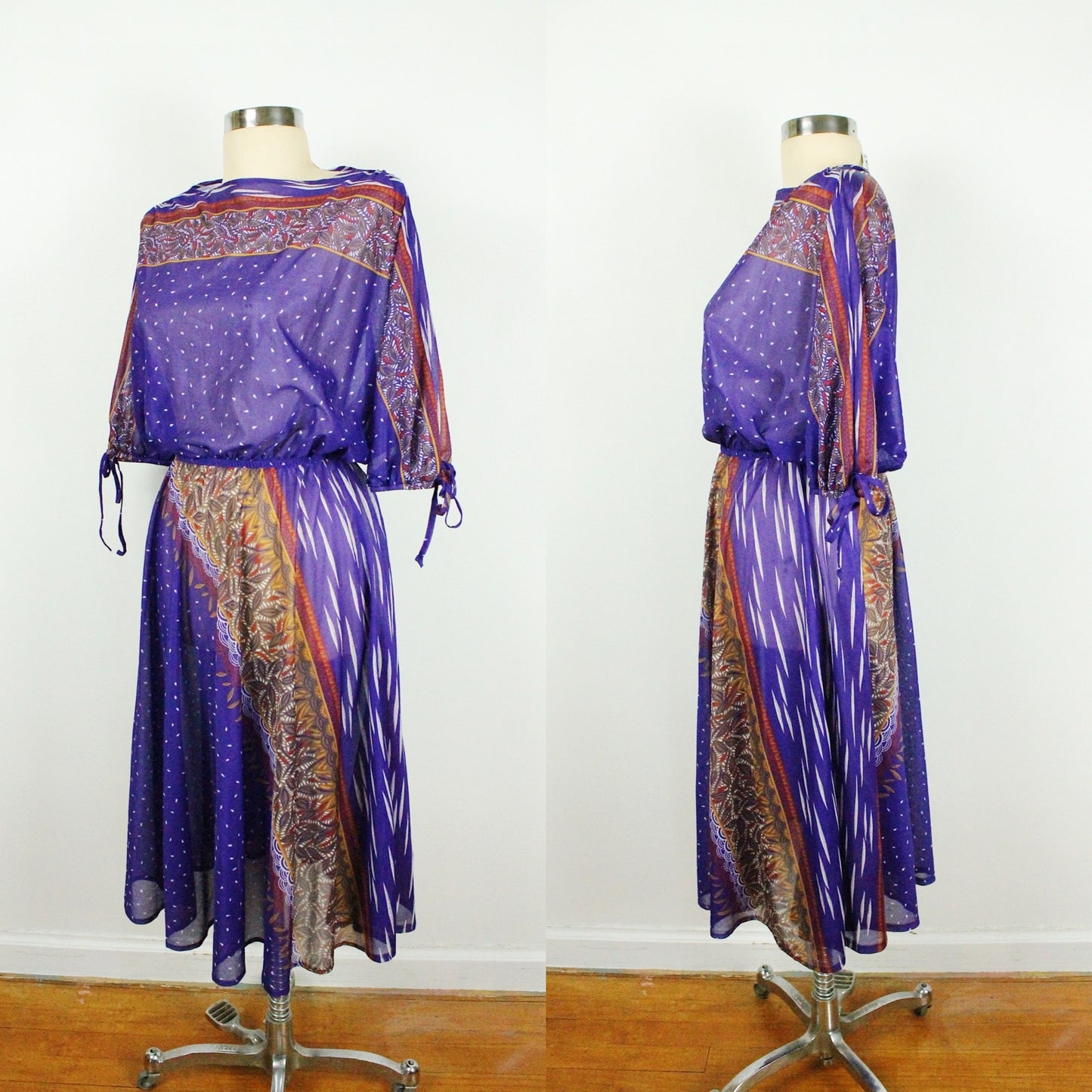 70s/80s Purple Breeze Dress