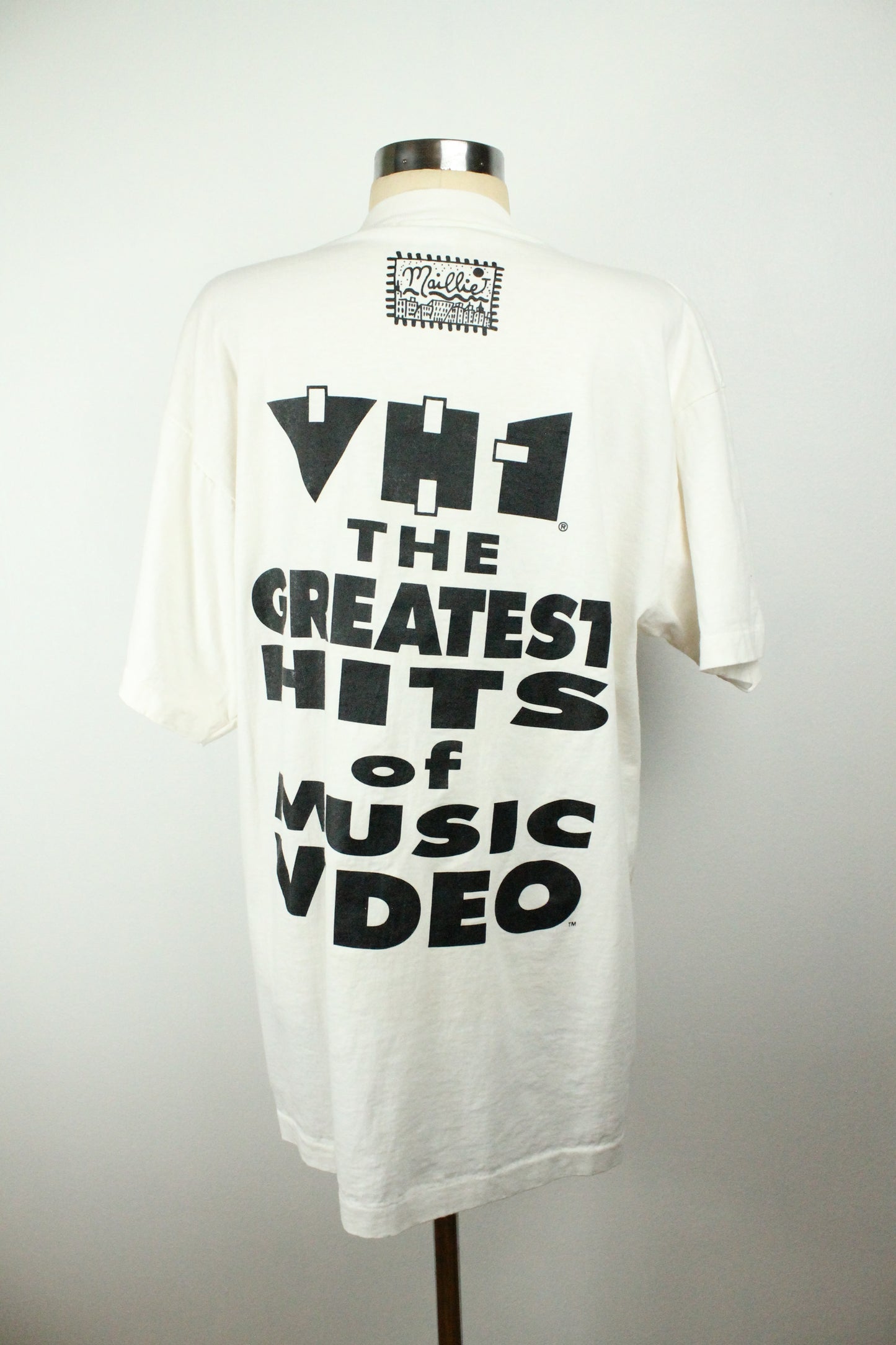 1988 Vintage Pop Art Jazz VH1 Myles Maillie T-shirt XL