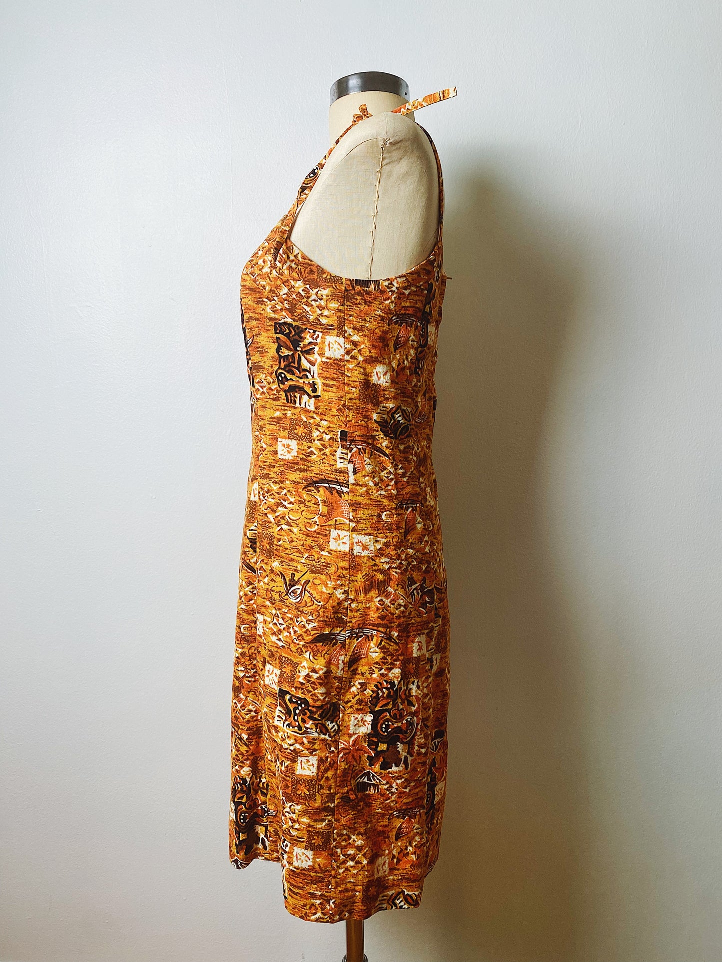 1990s Isaac Mizrahi Tiki Dress