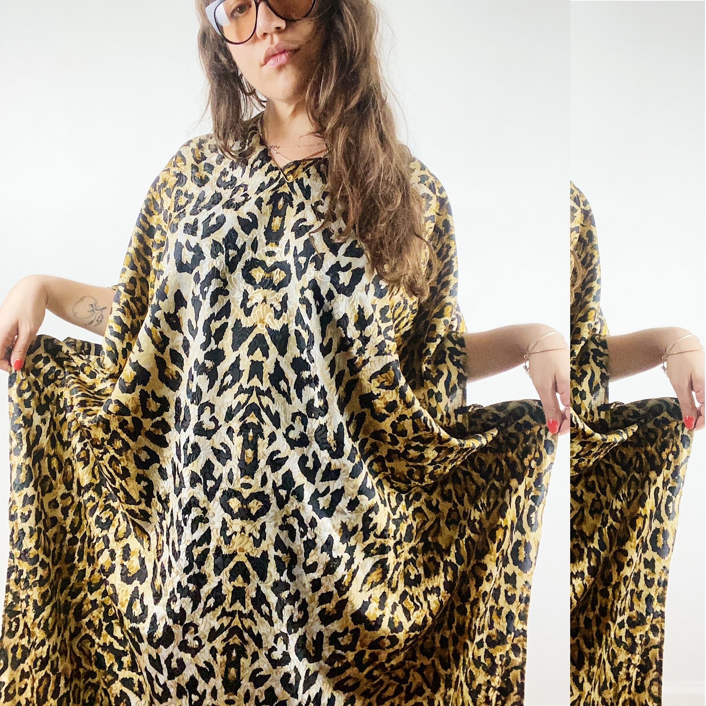 80s Leopard Caftan