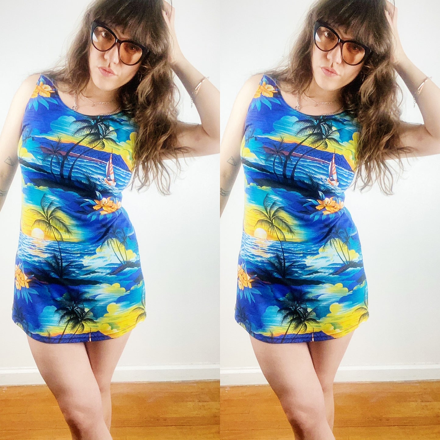 80s Tropical Vaca Dress